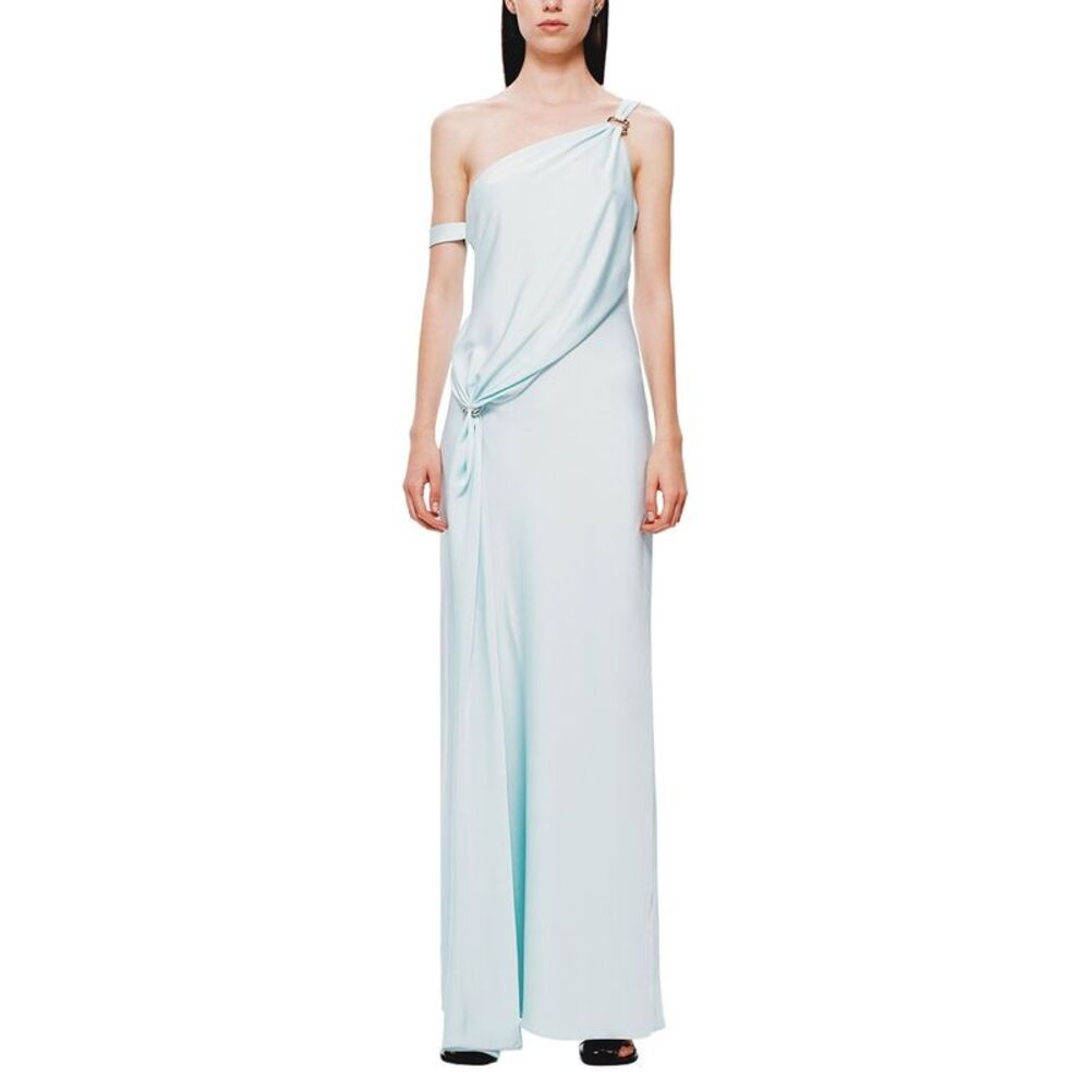 Misha Womens The 'Horizon' Satin Dress, Blue